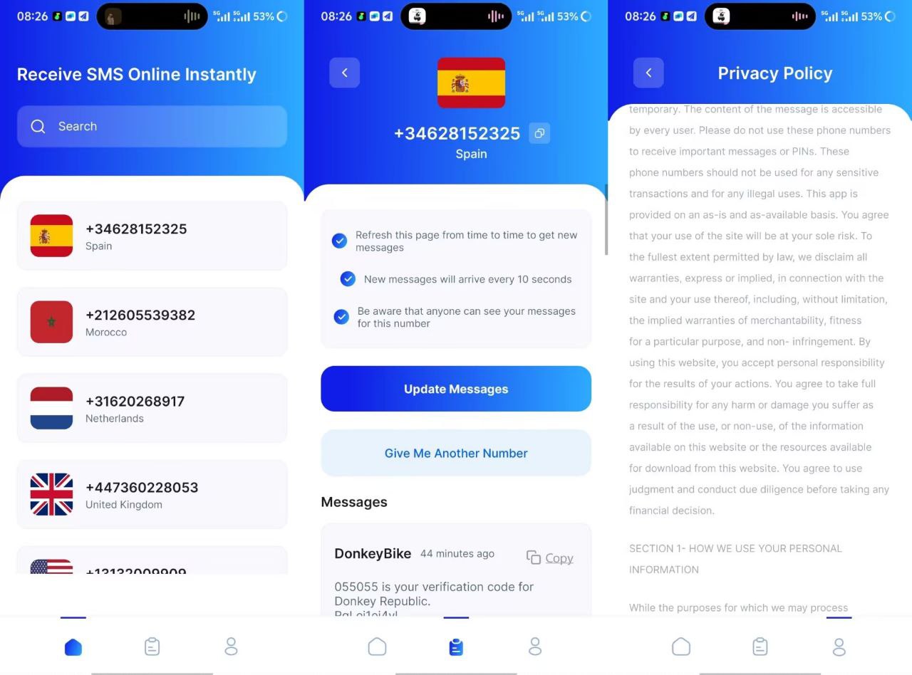 receive-sms临时虚拟手机号软件-虚拟商城